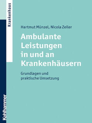 cover image of Ambulante Leistungen in und an Krankenhäusern
